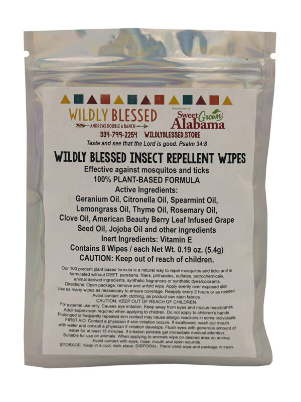 All Natural Insect Repellent Wipes